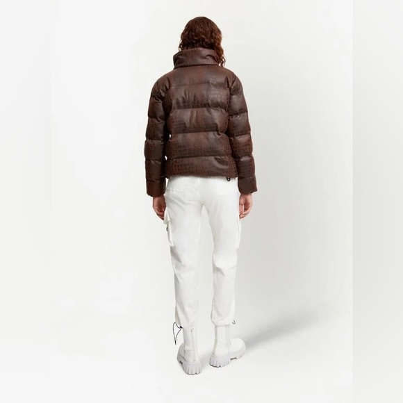 NWT UNREAL FUR Crocodile effect padded jacket - Picture 4 of 8